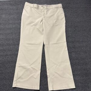Lee Flex Motion Regular Fit Trouser Mid Rise Khaki Pants Tan 18 Short